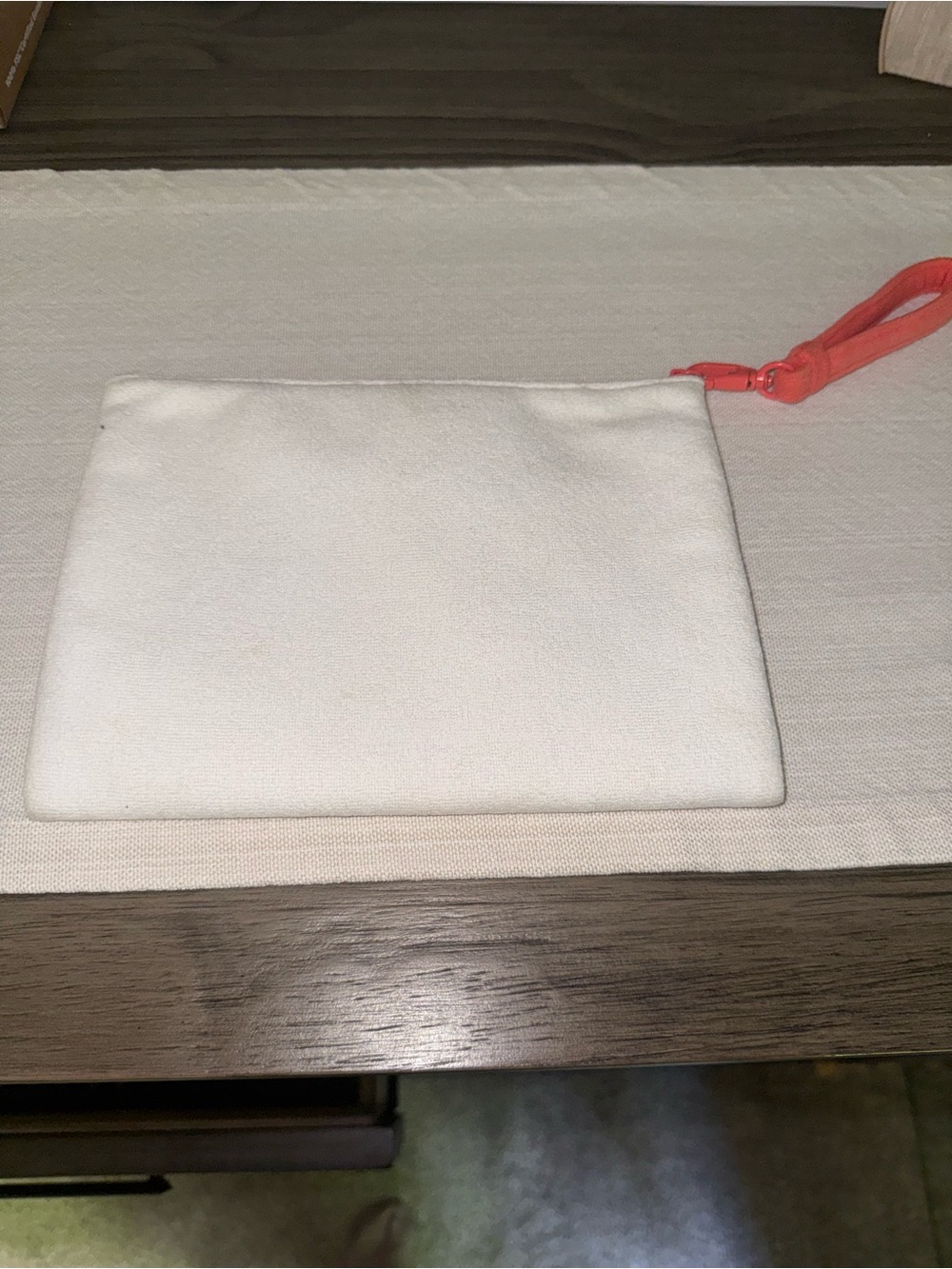 Christian Dior Beauty Terrycloth Makeup Bag / Wristlet – Coral & White GWP - Picture 5 of 6